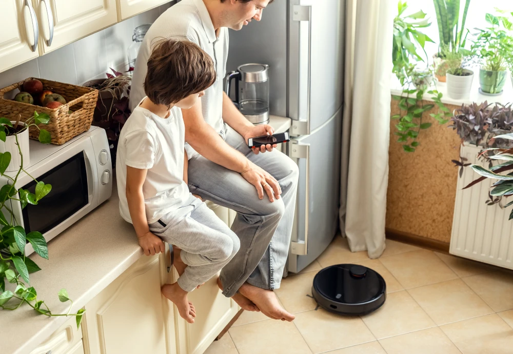 robot vacuum and mop self cleaning